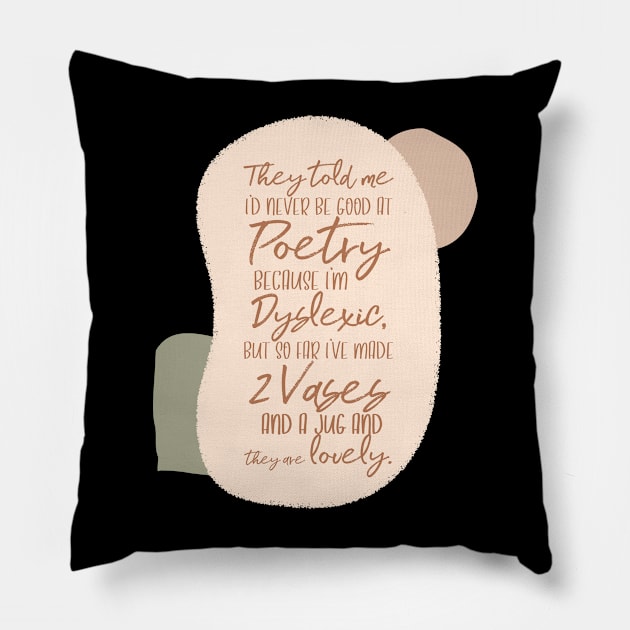 Pottery Vase Joke Pillow by Teequeque