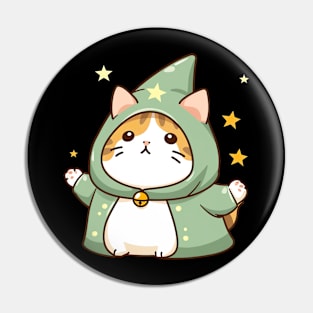 Cat Magician Kawaii Kitten Feline Magic Pin