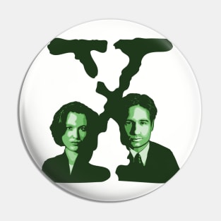 X-FILES - Scully & Mulder (green) Pin