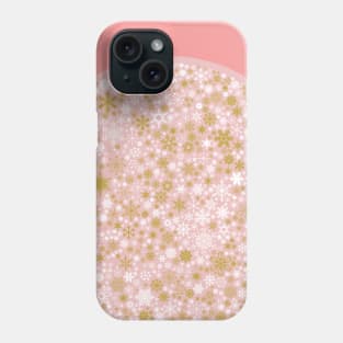 A Thousand Snowflakes in Rose Gold Phone Case