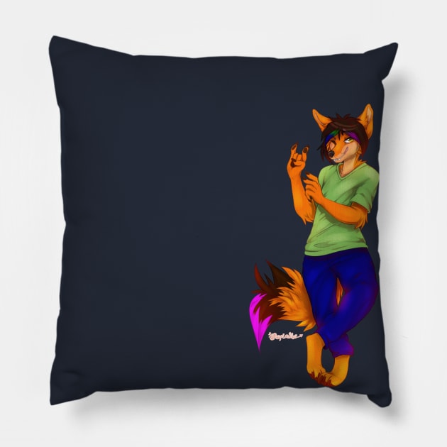 PsychoticFox Pillow by PsychoticFoxProductions