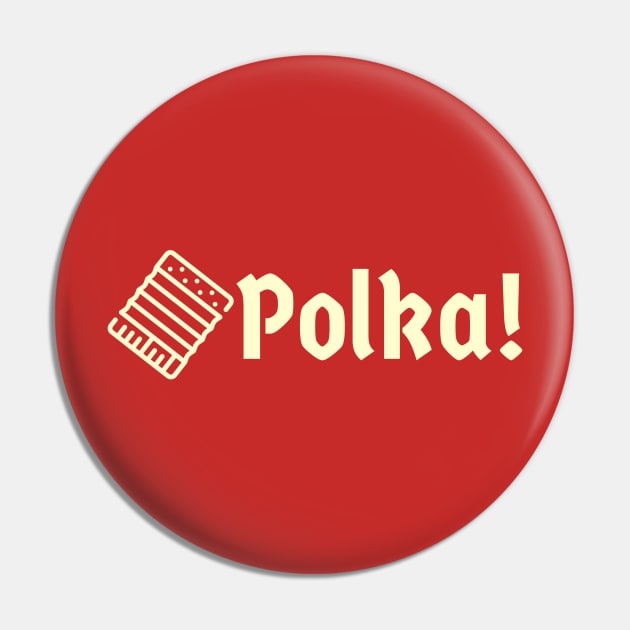 Polka! Accordion Cream Pin by Eleven-K