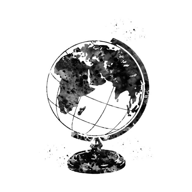 Vintage Globe Earth by erzebeth