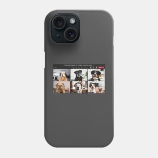 Puppy Zoom Call Phone Case