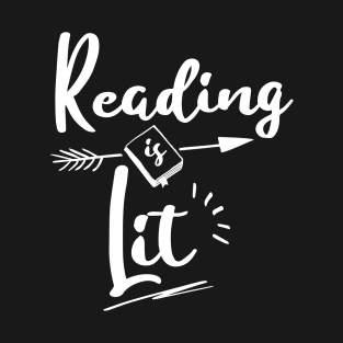 Reading is Lit Funny Premium Shirt for Men, Women, Kids T-Shirt