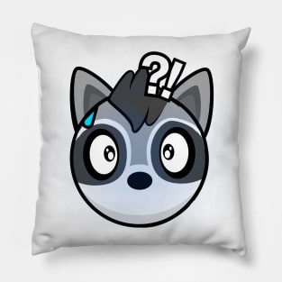 The Shocked Trash Panda Pillow