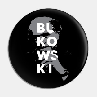 Charles Bukowski label Pin