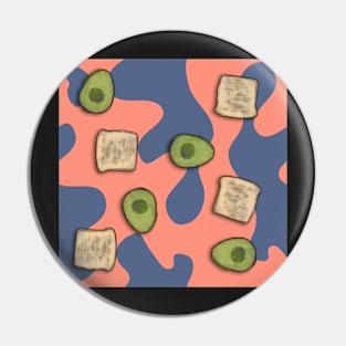 Avocado Toast Pattern Pin