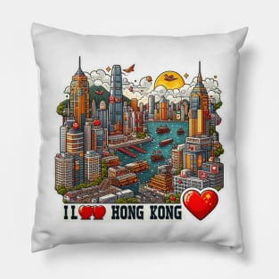 I Love Hong Kong Pillow