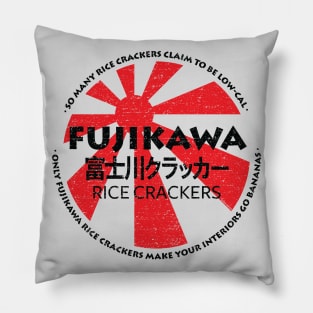 Fujikawa Rice Crackers (Black) [Rx-Tp] Pillow