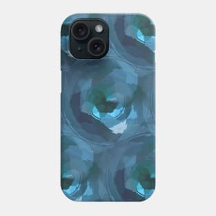 Blue Tribal Geometric Roses Phone Case