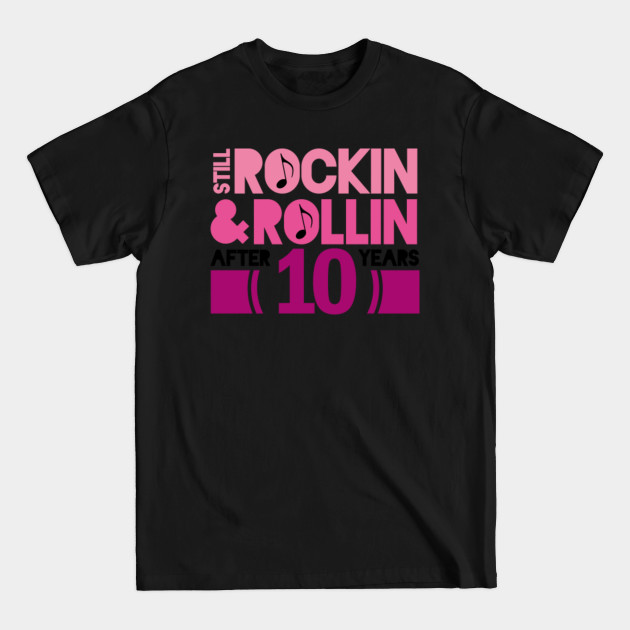 Disover 10th Anniversary Rock Roll - 10th Anniversary - T-Shirt