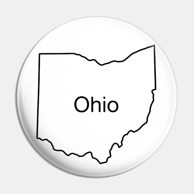 Basic Ohio Tee Pin by blueversion