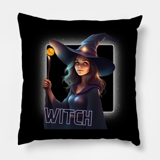 Young Enchantress Pillow by IUIDIW