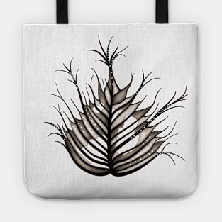 Hairy Leaf Abstract Botanical Art Tote