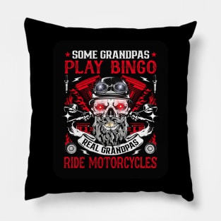 Grandpa Biker Pillow