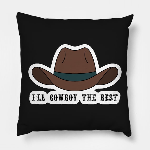 If She Wants A Cowboy - Zach Bryan Pillow by Mikayla8110