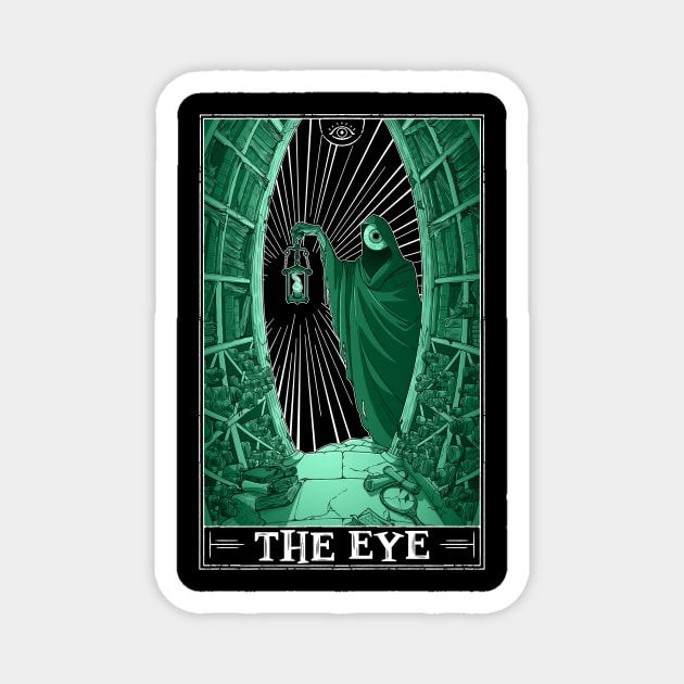 The Eye Tarotesque (dark) Magnet by Rusty Quill