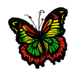 Reggae Butterfly T-Shirt