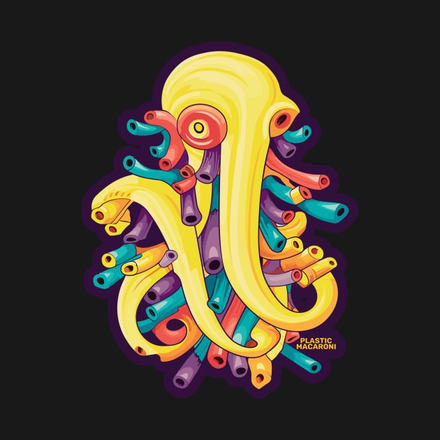 Plastic Macaroni Boho Trippy Hippy Calamari by BoobRoss