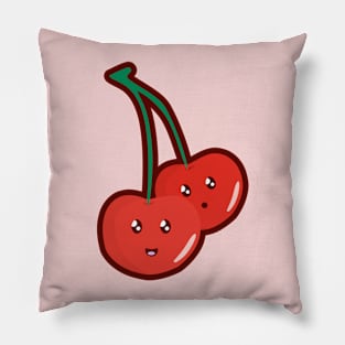 Kawaii Cherry Pillow