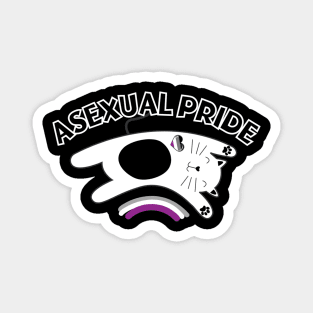 ASEXUAL PRIDE CAT (Black color) Magnet