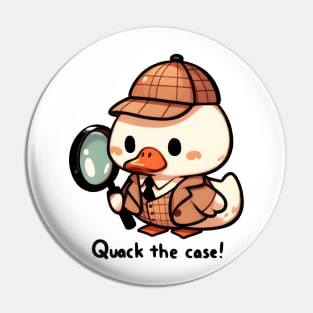 Detective Duck Solving Mystery Pin