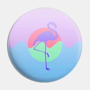 Purple Flamingo Pin