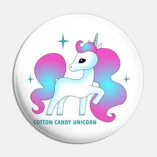 Cotton candy unicorn Pin