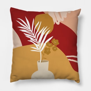 Clay Vase Illustrations Pillow