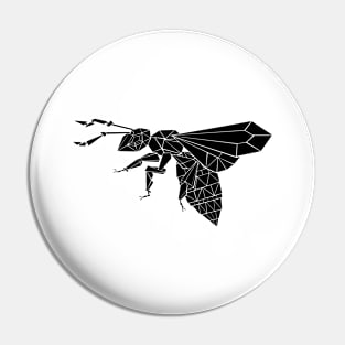 Polygonal flying bee Pin