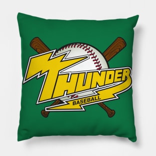 Thunder Baseball Team Logo Pillow