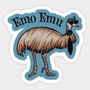 Funny Emu Bird Gifts, Funny Emo Music Quote - Emu Bird Gift