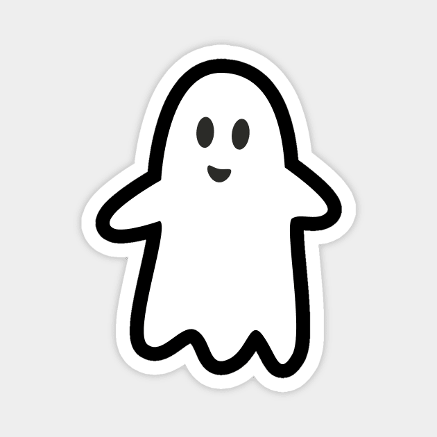 Cute Ghost Pocket Magnet by Pablo_jkson