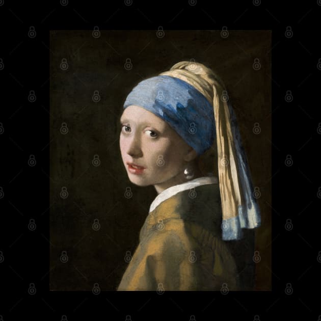 The Girl with a Pearl Earring by Johannes Vermeer (1665) by Comrade Jammy