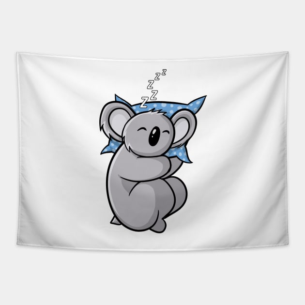 Lazy Koala Bear Tapestry by underheaven