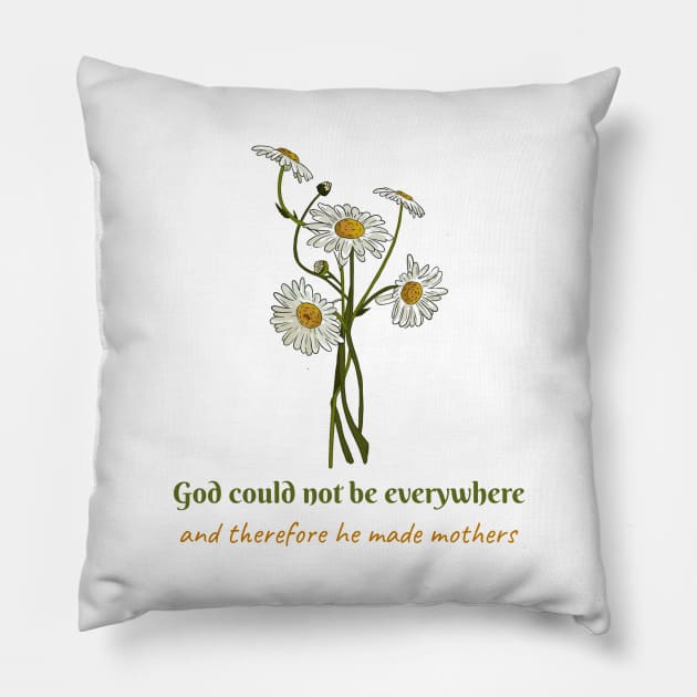 God could not be everywhere Pillow by All About Nerds