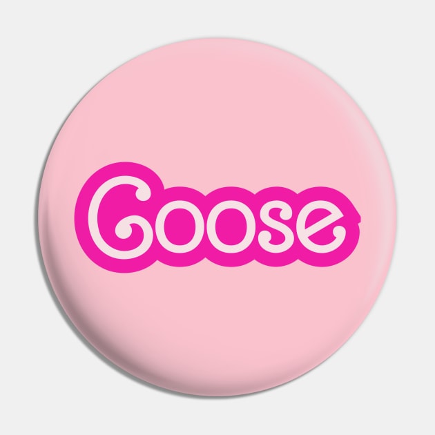 Goose Baby Doll Hot Pink Barbie Font Pin by GypsyBluegrassDesigns