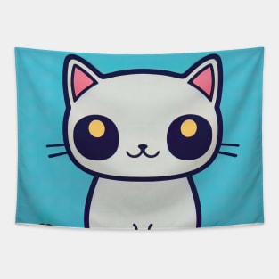 Cartoon cat character icon logo Tapestry