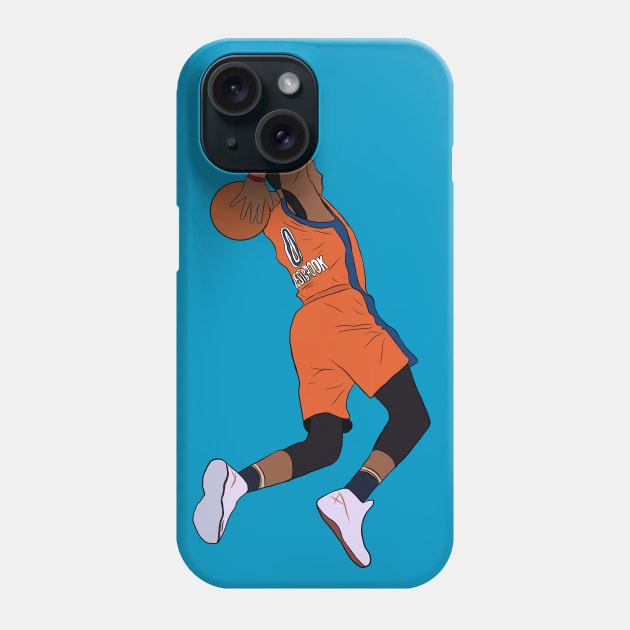 Russell Westbrook Tomahawk Phone Case by RatTrapT33s