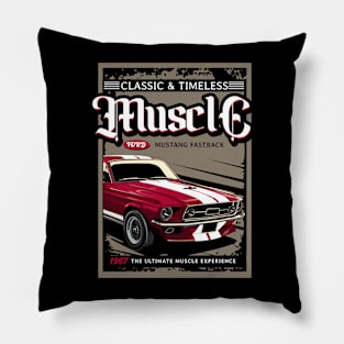 1967 Mustang Fastback Pillow