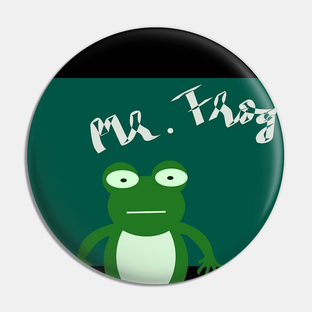Mr. Frog Pin by Wilda Khairunnisa