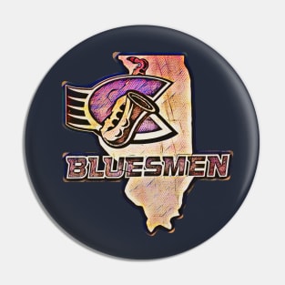 Chicago Bluesmen Roller Hockey Pin