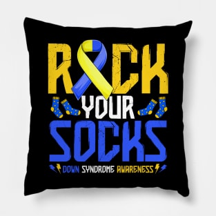 Down Syndrome Awareness Rock Your Socks T21 Pillow