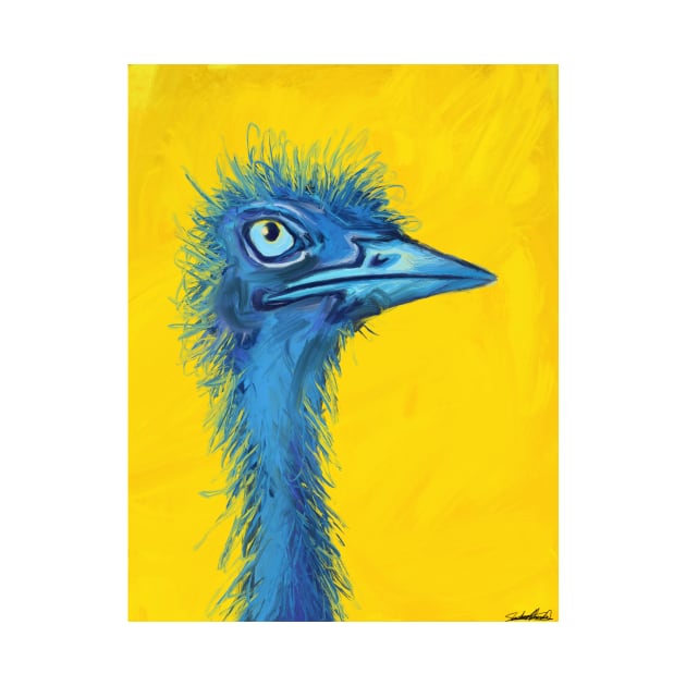 Blue Ostrich by seba1337