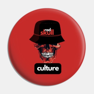 Red Skull Culture, Festival t-shirt, Unisex t-shirt, tees, men's t-shirt, women's t-shirt, summer t-shirt, trendy t-shirt, bucket hats, gift Pin