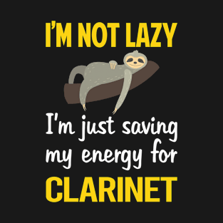 Funny Lazy Clarinet T-Shirt