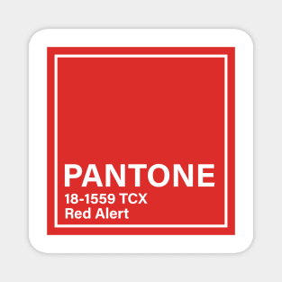 PANTONE 18-1559 TCX Red Alert Magnet