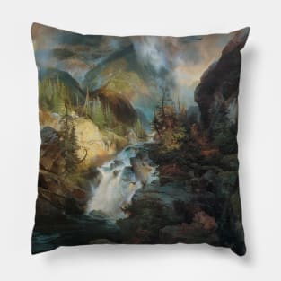 Children of the Mountains by Thomas Moran Pillow