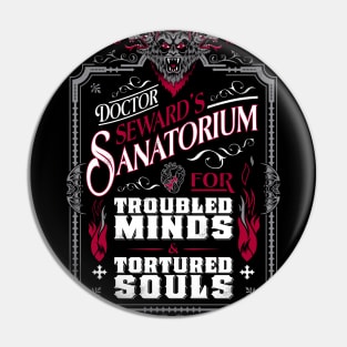 Dr Seward's Sanatorium - Dracula - Vintage Victorian Gothic Vampire Pin